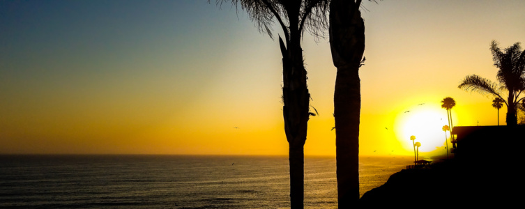 darkTrees Sunset from Pismo Lighthouse Suites - Pismo Beach, California